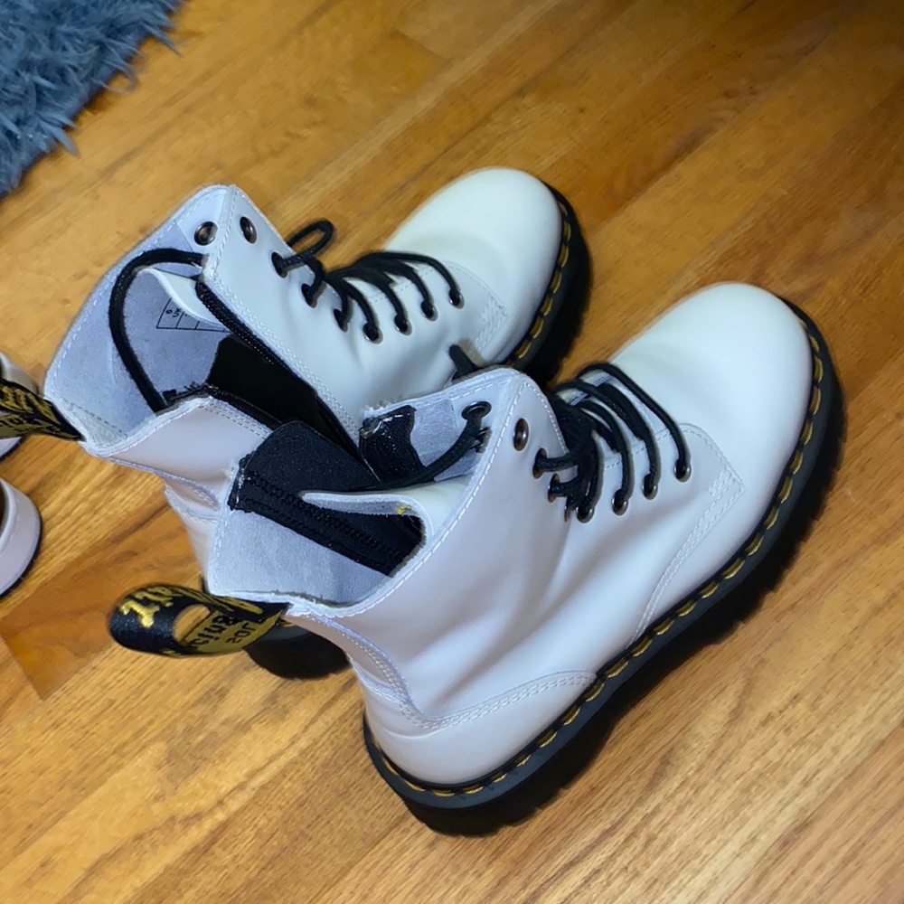 White platform dr Martens